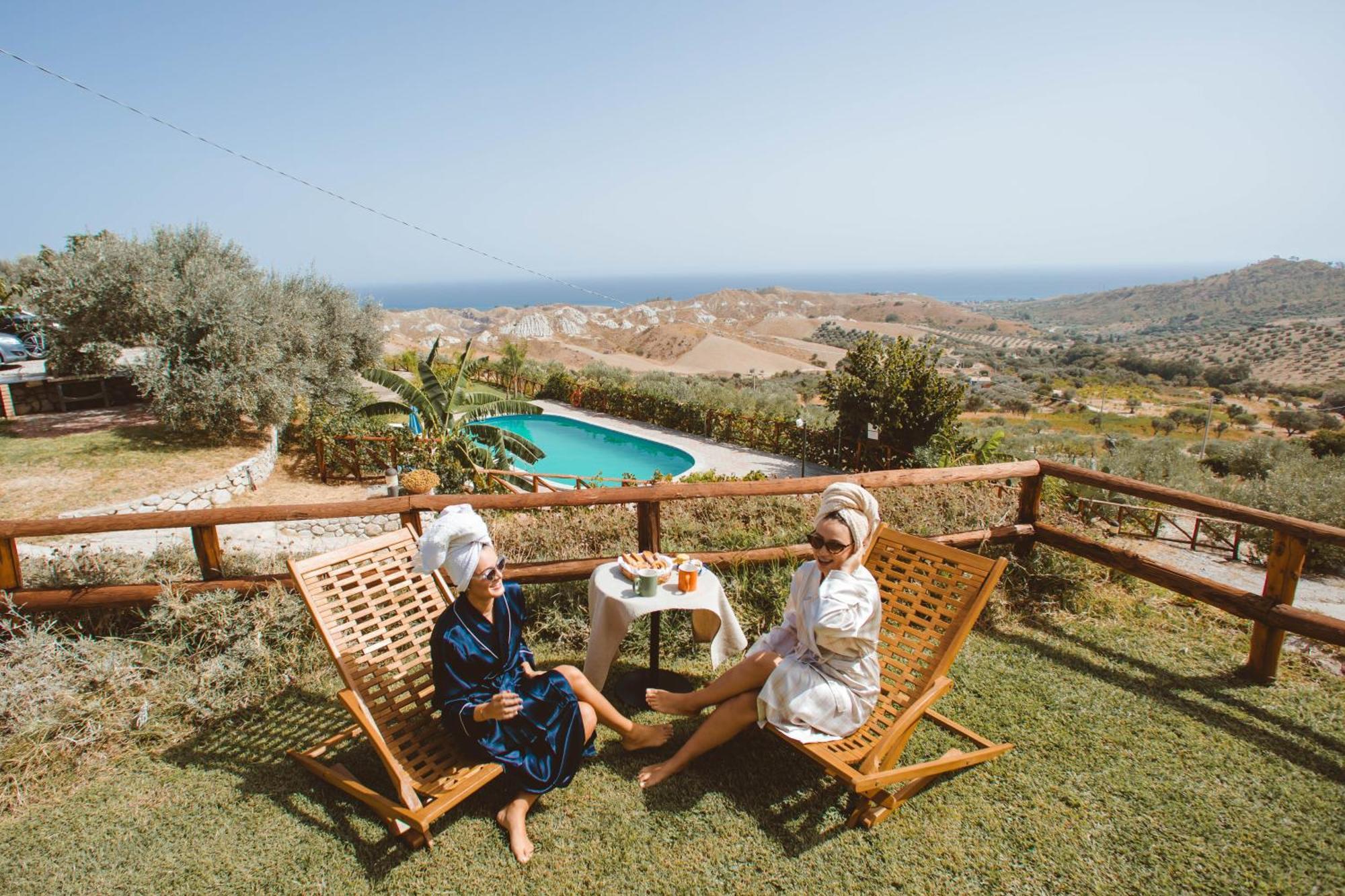Calami - Villa Romeo - Private Apartments With Pool, Seaview & Olive Grove Santa Caterina Dello Ionio Marina Екстер'єр фото